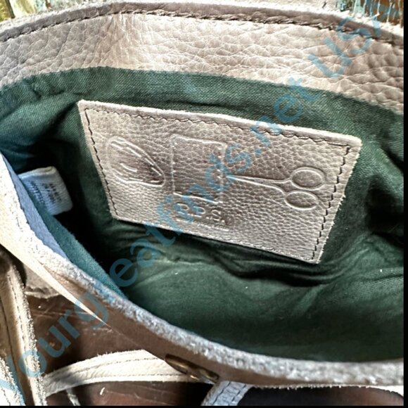 Rock Paper Scissors Gray Leather Small Crossbody Bag - Picture 3 of 5